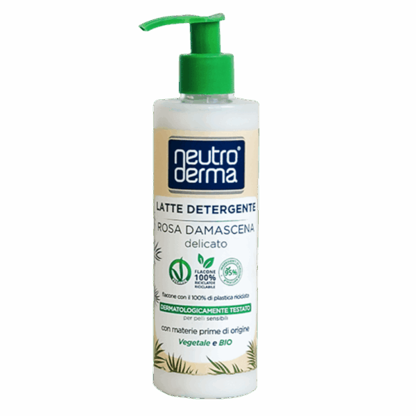 Latte detergente Rosa Damascena delicato