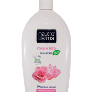 Sapone liquido con estratti Bio Loto e Rosa